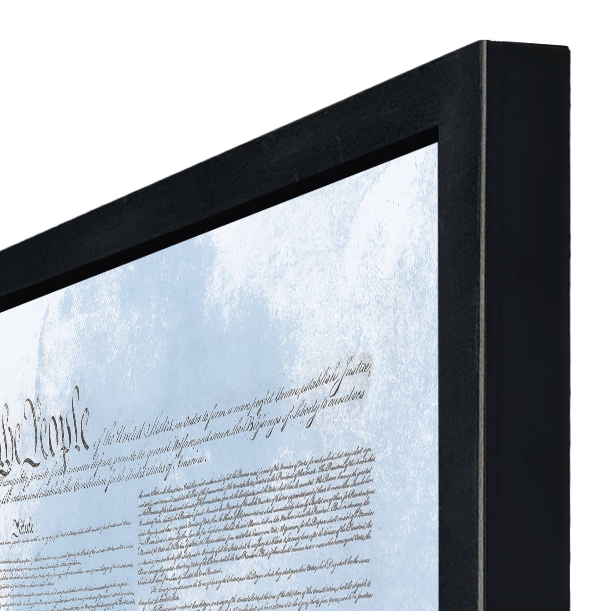 24" Flag Constitution Framed Print